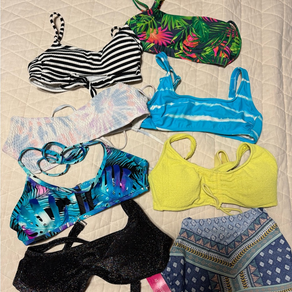 Colorful Bikini Top Collection - size Small